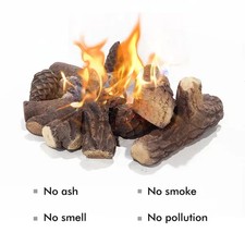 Set 9 Pezzi Legna Gas Ceramica