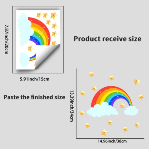 Decalcomania glow stars - glow,