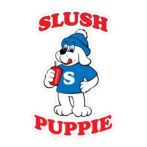 Food truck decalcomanie slush - truck,