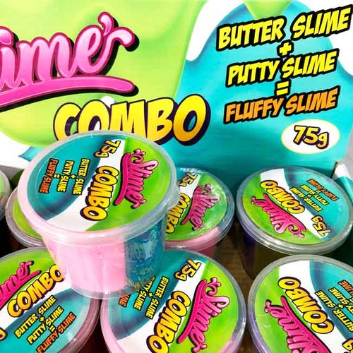 Fluffy slime combo bicolore - fluffy,