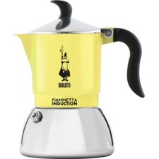 Bialetti moka caffettiera Fiammetta Induction 2 tazze induzione gialla - Rotex