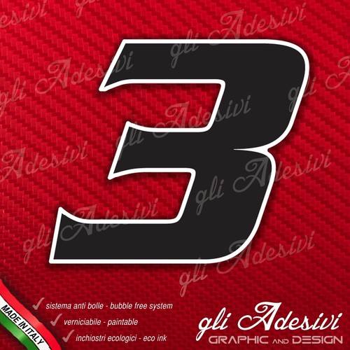 Adesivo stickers numero moto - stickers, 3
