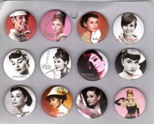 Spilla Pins Badge AUDREY HEPBURN ( vari modelli, scegli dal menu' a tendina)