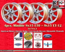Cerchi minilite 8x15 - +, 9x15