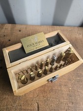 20 Pezzi Fessure End Mills - Scatola di Legno Rivestita Strumenti di Ingegneria Fresa Utensili