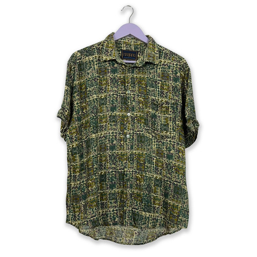 Camicia vintage verde scuro - camicia,