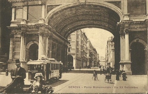 Genova ponte monumentale via - genova-ponte,