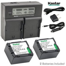 LCD Dual Charger & 2 Battery