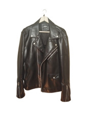 Giacca EcoPelle Zara, Uomo, XXL/46, Nera, Poliestere, Usata Perfetto Stato