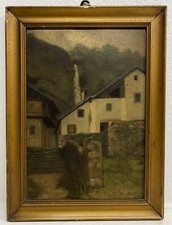 Antico dipinto olio masonite - dipinto,
