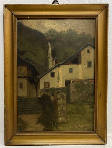 Antico dipinto olio masonite - dipinto,