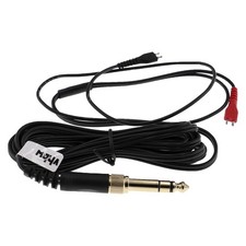 Cable audio jack 3,5mm/6,3mm para Sennheiser HD 480 Classic HD 450 II 2m negro