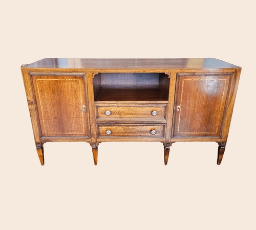 Credenza noce intarsiata - in,