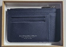 Portacarte Spalding & Bros BLU