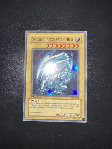 Drago bianco occhi blu - bianco, mik-001