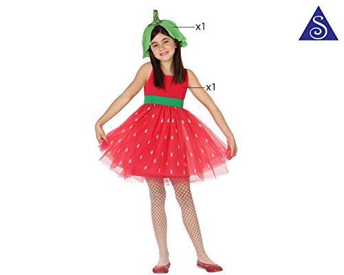 Costume fragola bimba 4 - bimba, 3-4