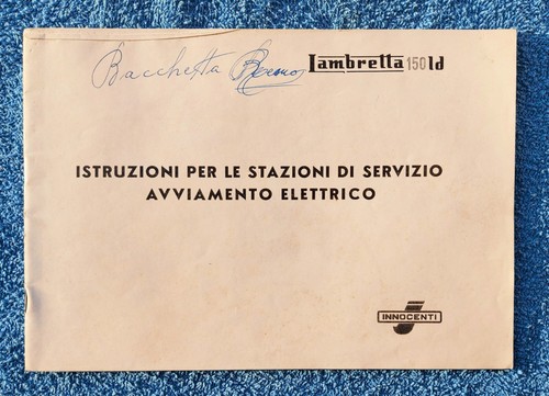 Lambretta 150 istruzioni - 150, ld
