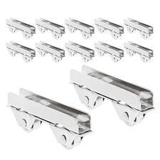  Rulli per porta scorrevole in acciaio inox 20 pezzi per vetrine sfera liscia