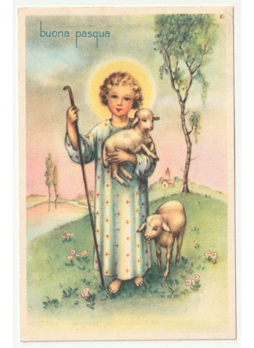 1966 cartolina religiosa buona - cartolina,