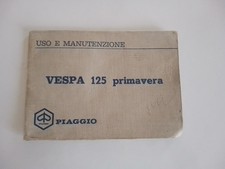VESPA 125 Primavera Manuale Uso Manutenzione Piaggio Originale Usato_no et3 T5