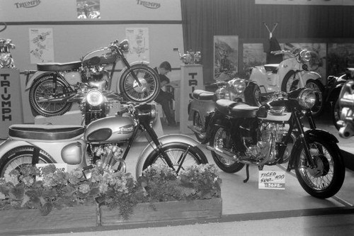 Triumph motorcycles stand