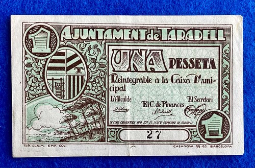 Peseta taradell 1937 - *, (