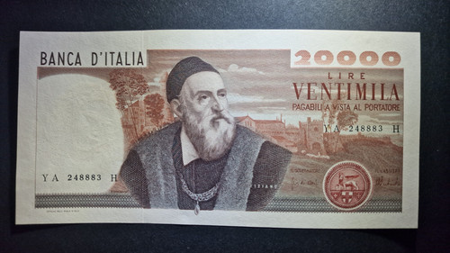 20000 lire tiziano - tiziano, 21/02/1975
