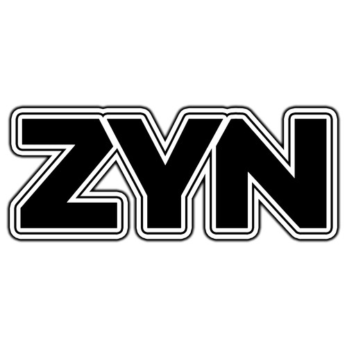 Adesivo zyn logo nero - zyn,