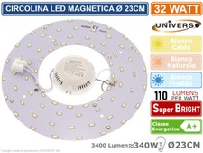 CIRCOLINA PIASTRA MAGNETICA LED 32W Ø23CM RICAMBIO NEON PLAFONIERA CIRCOLARE 