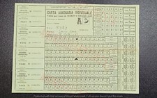 Tessera Annonaria per Beni e