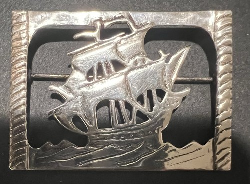 Spilla nave argento - , sterling