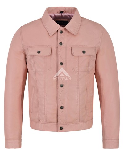 Trucker giacca uomo vera pelle