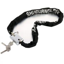 Catena Antifurto Con Lucchetto Bici Bicicletta Scooter Rivestita Tessuto sus