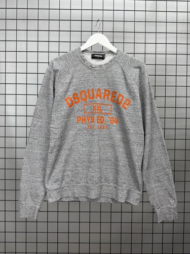 Felpa uomo dsquared2 grigio - uomo,
