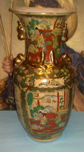 Vaso orientale epoca con - d'epoca,