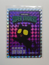 Veefriends Serie 1 Super Adesivi - Nero Gatto Viola 