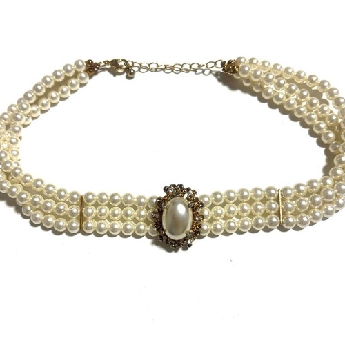 Girocollo vintage perle con - girocollo, di