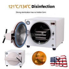 Sterilizzatore a Vapore Autoclave Dentale 18L Serbatoio Disinfezione Sterilizzazione Medica