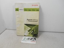 Toyota Corolla E110 E11 2000 libretto manuale uso e manutenzione italiano