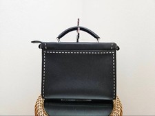 Borsa Fendi Selleria Peekaboo Fit Mini Pelle 2WAY Nera Usata