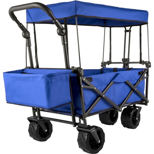 Carrello blu giardino - carrello,