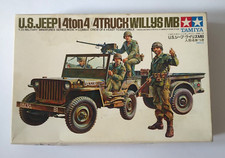 MODELLO TAMIYA U.S. JEEP 1/4 TON 4X4 TRUCK WILLYS MB 1/35  ANNO 1972 4 MINIATURE