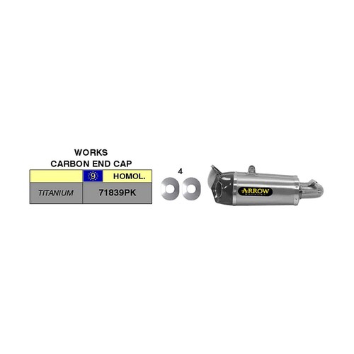 Marmitte arrow slip works - marmitte,