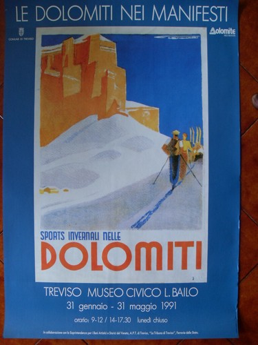 Manifesto poster dolomiti - manifesto, "le