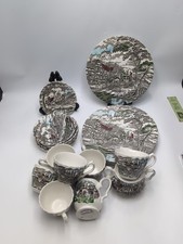 Piatti, tazze, zucchero, crema