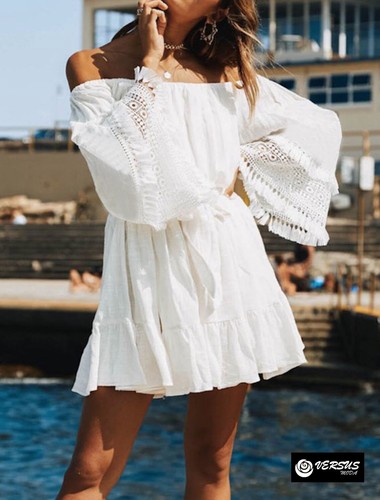 Mini vestito copricostume mare - mini,