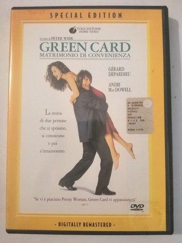 Green card special edition dvd - card,