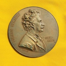 JOHANN STRAUSS GEB 1825 MEDAGLIA 50° PRIMA COMPOSIZIONE 1894 SPL MM 61