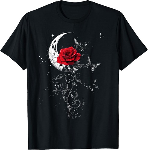 Shirt rosa luna - t-shirt, fiore