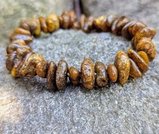 Bracciale con perline - , ambra